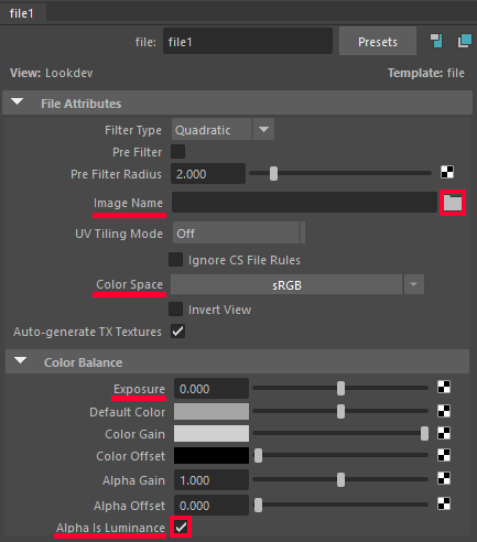 Assigning a texture in the aiStandardSurface Arnold material.