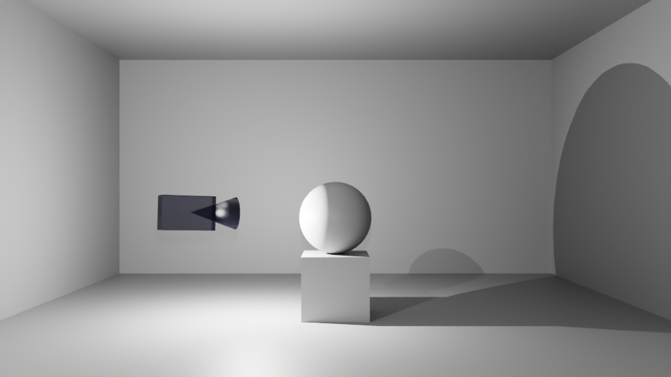 Using distance to create a large-sized shadow.