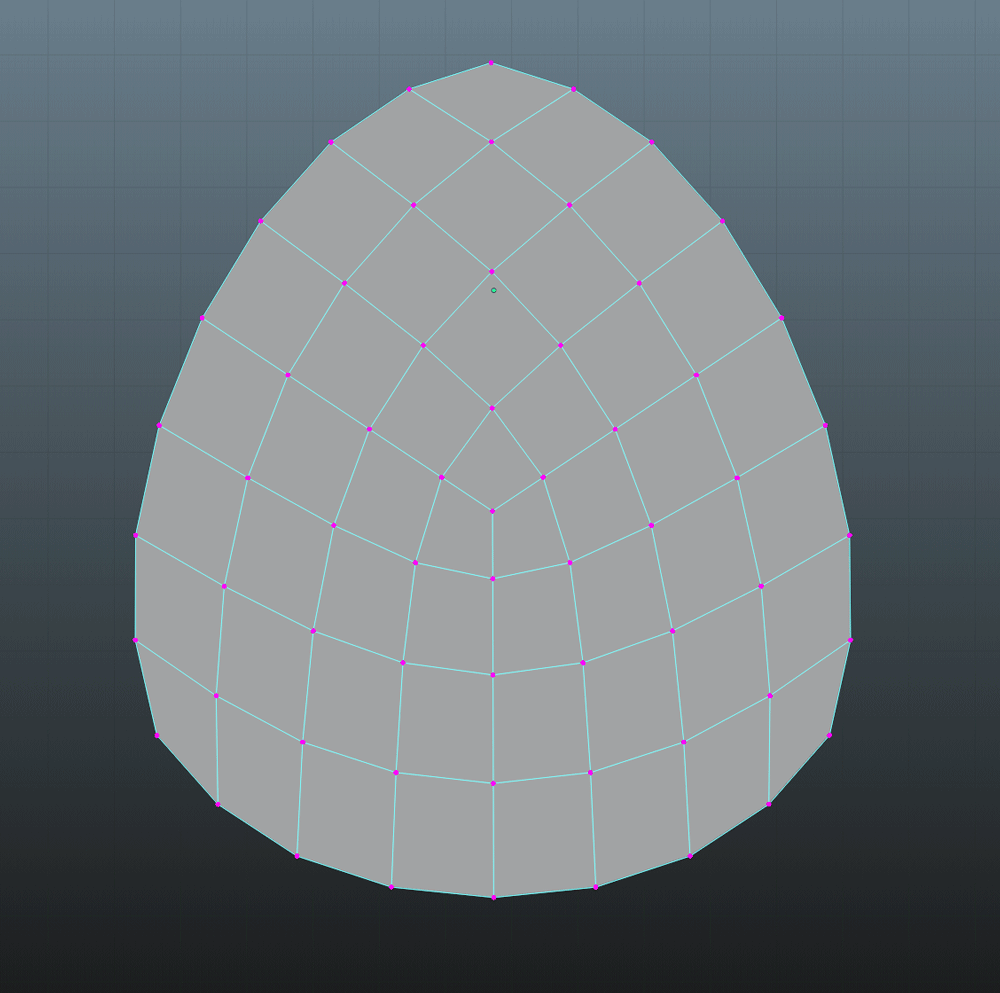 Example of how an n-pole (3 incoming edges) affects edge flow.